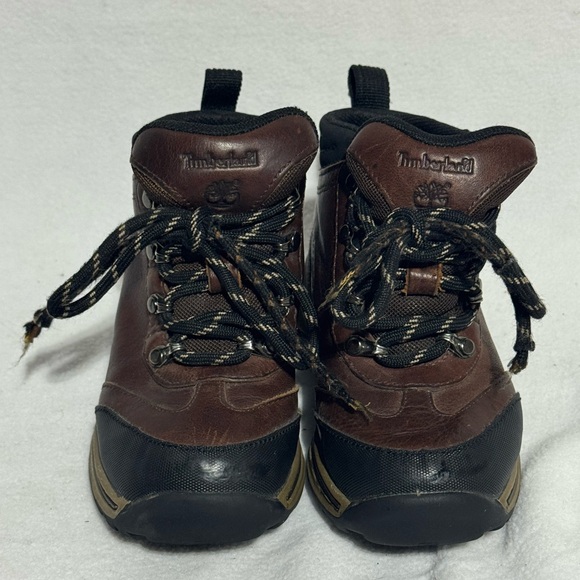 Timberland Backroads Boy's Hiking Boot Brown Leather Size 5 Toddler - Picture 8 of 16